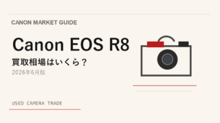 Canon EOS R8 買取相場のアイキャッチ