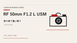 RF 50mm F1.2 L USM 買取相場のアイキャッチ