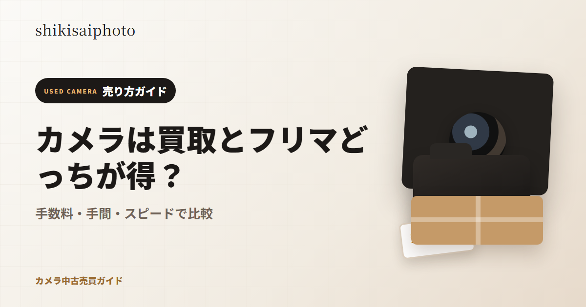 カメラ買取とフリマ比較のアイキャッチ